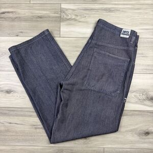 Vintage Y2K Enyce Reversible Baggy Wide Leg Denim Fatigue Pants Jeans Men 34x31‎